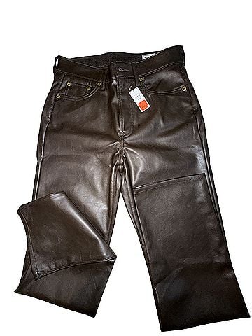 Gap 90 straight High Rise Faux Leather Pants (view 2)