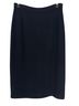 St. John Solid Black Formal Skirt Size 14 - photo 1