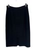 St. John Solid Black Formal Skirt Size 14 - photo 2