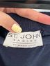 St. John Solid Blue Wool Skirt Size 12 - photo 3