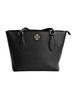 Nine West Black Leather Tote One size - photo 1