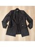 Reformation 100% Linen Black Blazer Size M - photo 4