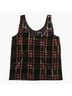 J.Crew Plaid Red Black Tank Top Size 4 (petite) - photo 5