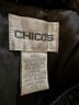 Chico's Design 62% Polyester 20% Cotton 18% Metallic Fiber 100% Polyester Print Black Jacket Size 10 - photo 8