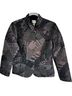 Chico's Design 62% Polyester 20% Cotton 18% Metallic Fiber 100% Polyester Print Black Jacket Size 10 - photo 1
