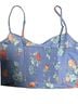 Zara Floral Purple Blue Tank Top Size S - photo 2