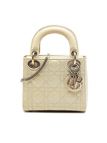 Dior Mini Patent Cannage Lady Dior (view 1)