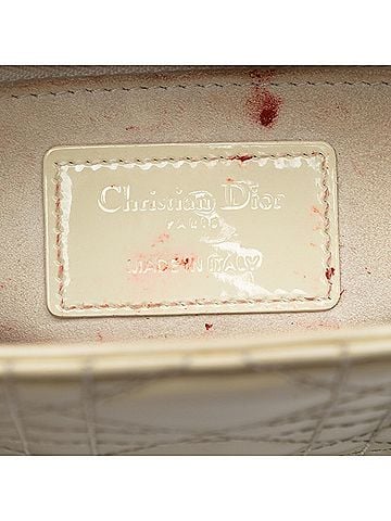 Dior Mini Patent Cannage Lady Dior (view 2)