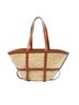 Céline 100% Raffia Brown Medium Raffia Gridded Classic Panier Tote One size - photo 1