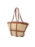 Céline 100% Raffia Brown Medium Raffia Gridded Classic Panier Tote One size - photo 3