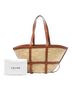 Céline 100% Raffia Brown Medium Raffia Gridded Classic Panier Tote One size - photo 8