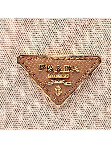 Prada Medium Canvas and Saffiano Cuir Double Satchel (view 2)