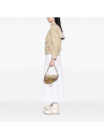 Dior Diorissimo Canvas Rasta Saddle Bag (view 2)