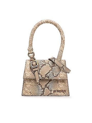Jacquemus Snake Embossed Leather Le Chiquito Moyen Satchel (view 1)