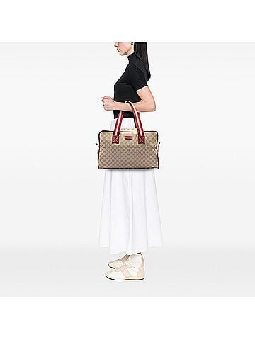 Gucci GG Canvas Web Travel Bag (view 2)