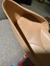 27 EDIT 100% Leather Tan Heels Size 8 1/2 - photo 3