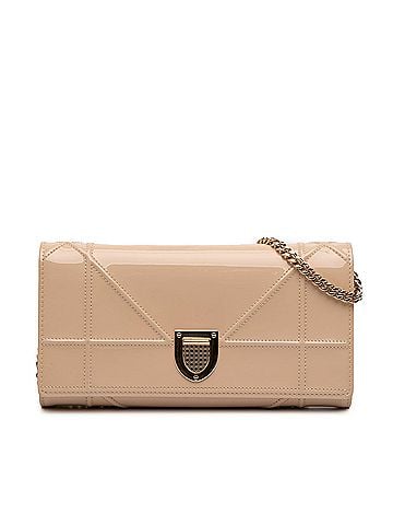 Dior Patent Diorama Wallet On Chain (view 1)