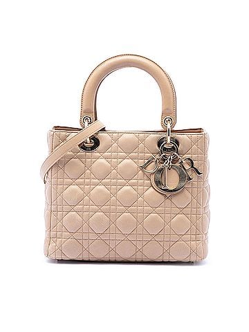 Dior Medium Lambskin Cannage Lady Dior (view 1)