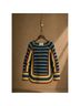 BODE 100% Merino Stripes Green Blue Brown Ivory Pullover Sweater Size M - photo 3
