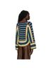 BODE 100% Merino Stripes Green Blue Brown Ivory Pullover Sweater Size M - photo 11