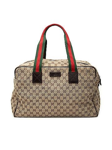Gucci GG Canvas Web Duffle Bag (view 1)