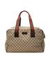 Gucci 100% Canvas Brown GG Canvas Web Duffle Bag One size - photo 1