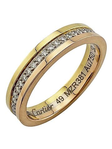 Cartier Cartier Vendôme Louis Wedding Ring, 18K Yellow Gold, Diamond, Women's, Pave Setting (view 1)