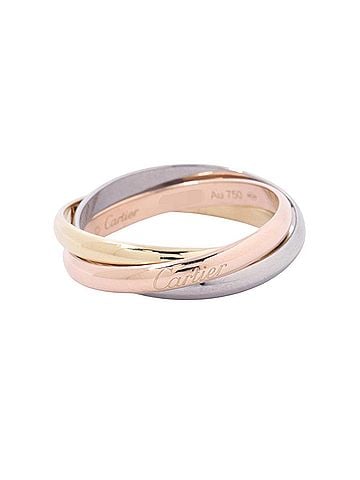 Cartier Cartier Trinity Small Model Ring SM 18K Yellow Gold Pink White B4235100 (view 1)