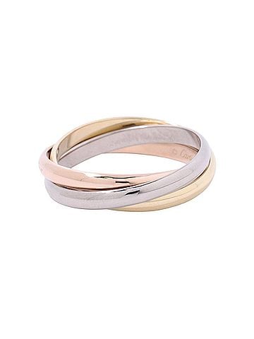 Cartier Cartier Trinity Small Model Ring SM 18K Yellow Gold Pink White B4235100 (view 2)