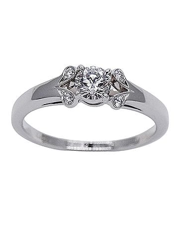 Cartier Cartier women's ring, PT950 platinum, diamond D0.29 (F-VVS2-EX-N), ballerina solitaire design, size #52 (approx. 1 inch). Jewelry. (view 2)
