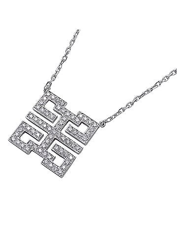 Cartier Cartier necklace for women, brand name, 750WG, diamond, dragon mini, wish knot, white gold jewelry. (view 1)