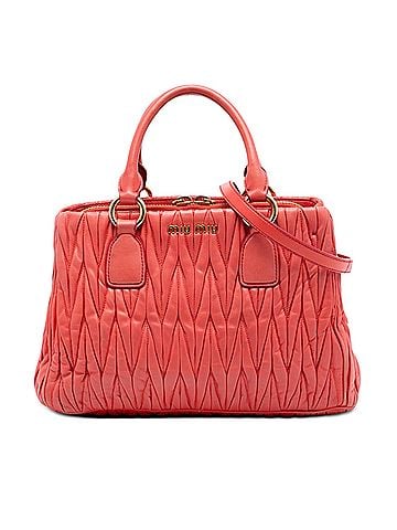 Miu Miu Matelasse Nappa Satchel (view 1)