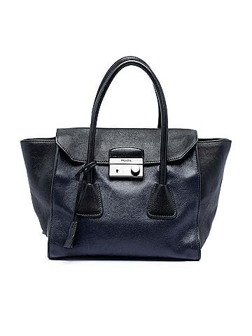 Prada Bicolor Glace Calf Sound Lock Satchel (view 1)