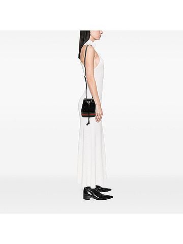 Gucci Mini Suede and Patent Web Ophidia Bucket Bag (view 2)