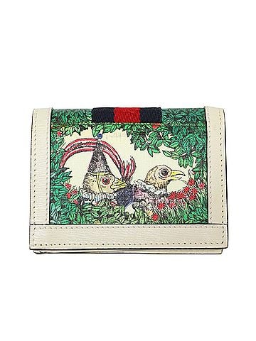 Gucci GUCCI x Yuko Higuchi Ophidia Mini Wallet / Short with Flap, GG Hardware, Leather, Ivory, Women's (view 2)