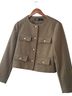 Zara Solid Green Tan Blazer Size S - photo 1