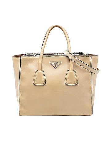 Prada Glace Calf Twin Pocket Double Handle Satchel (view 1)