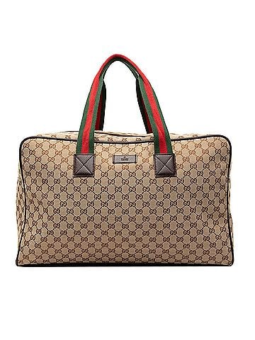 Gucci GG Canvas Web Travel Bag (view 1)
