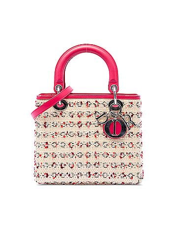 Dior Medium Woven Raffia Lady Dior (view 1)