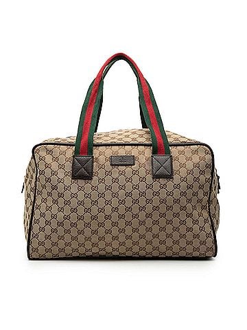 Gucci GG Canvas Web Duffle Bag (view 1)