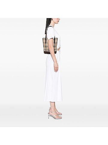 Burberry House Check Canvas Bucket Bag (view 2)