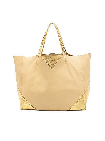 Céline Bicolor Lambskin Horizontal Cabas Tote (view 1)