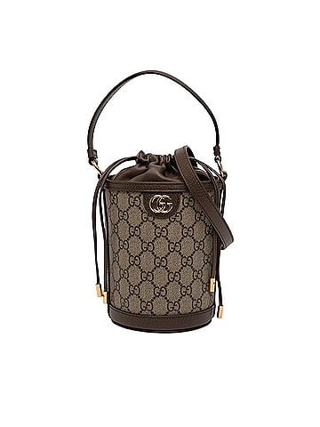 Gucci Mini GG Supreme Ophidia Bucket Bag (view 1)