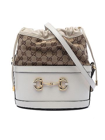 Gucci GG Canvas Horsebit 1955 Bucket Bag (view 1)