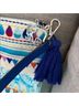 Chico's 100% Cotton Animal Print Blue White Crossbody Bag One size - photo 8