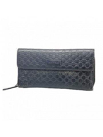 Gucci Gucci long wallet, Microguccissima, 449364, leather, black, women's. (view 1)