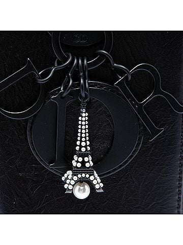 Dior Medium Crinkled Calfskin Eiffel Tower Lady Dior (view 2)