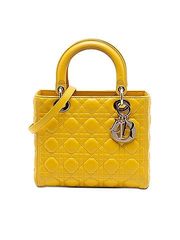 Dior Medium Lambskin Cannage Lady Dior (view 1)