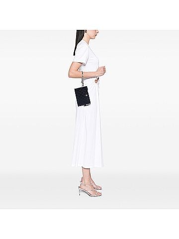 Chanel CC Quilted Lambskin Coco Charms Chain Wristlet Pouch (view 2)