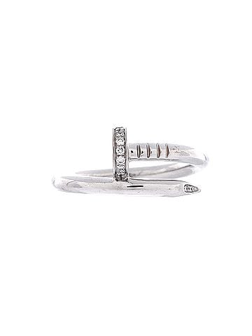 Cartier Juste un Clou Ring 18K White Gold with Diamonds (view 1)